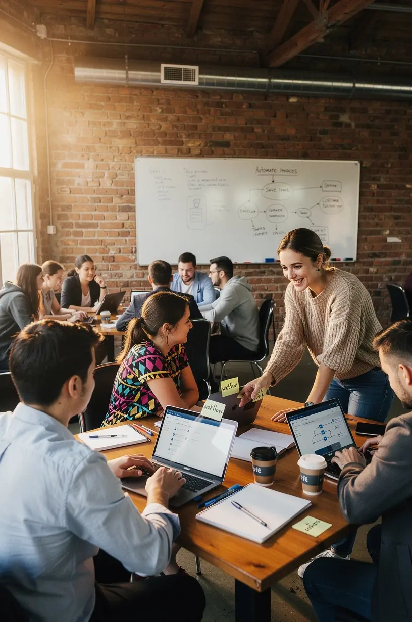 Captură de ecran cu un dashboard interactiv ce monitorizează performanța strategiilor de automatizare implementate.